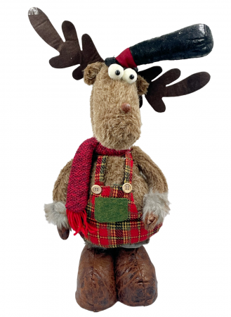 Figurina Craciun Ren BLITZEN, Picioare extensibile, 45/ 70cm [1]