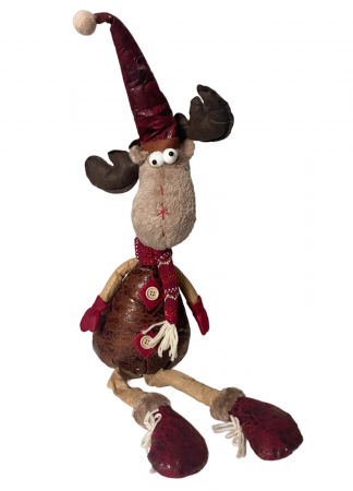 Figurina Craciun Ren DANCER, Picioare atarnate, 35/ 50cm [1]