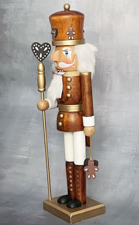 Figurina Craciun - Spargatorul de Nuci LEOPOLD, Maro, 38cm [2]