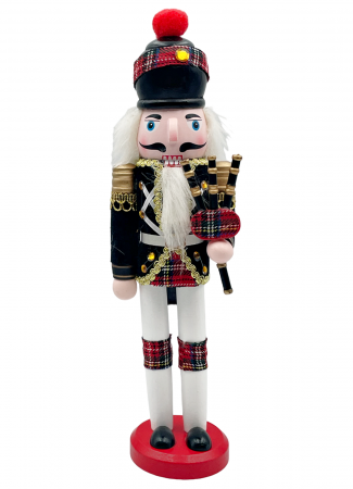 FIGURINE SPARGATORUL DE NUCI - Figurina Craciun - Spargatorul de Nuci CAMERON, Negru, 30cm