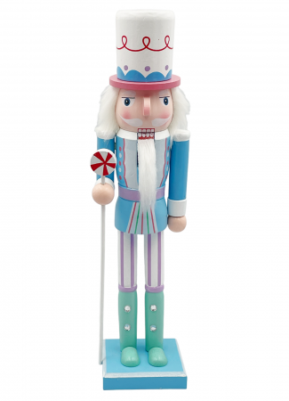 SWEET WONDERLAND - Figurina Craciun - Spargatorul de Nuci CANDY, Bleu, 38cm