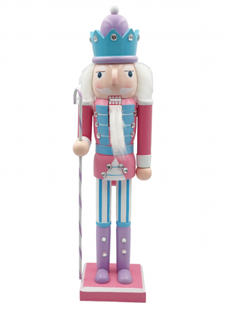 SWEET WONDERLAND - Figurina Craciun - Spargatorul de Nuci CANDY, Roz, 38cm