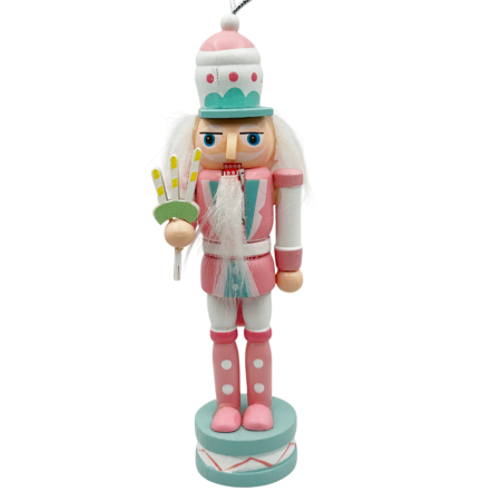 DECORATIUNI BRAD - Figurina Craciun - Spargatorul de Nuci cu clopotei CANDY