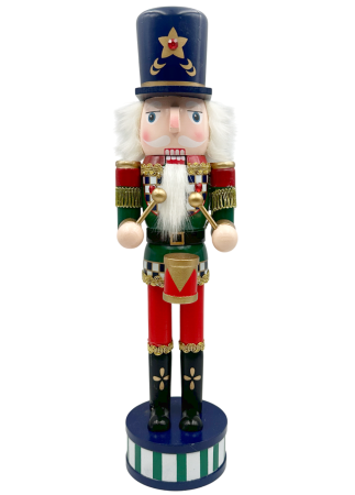 CRACIUN MAGIC - Figurina Craciun - Spargatorul de Nuci DUKE, Albastru, 38cm