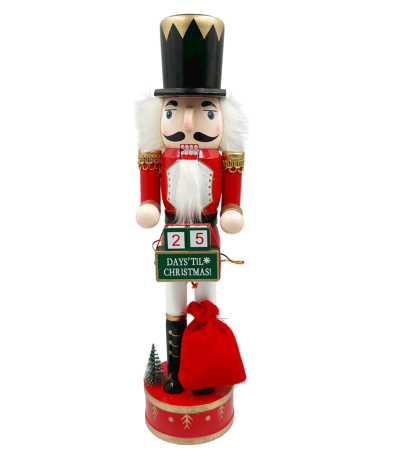 CRACIUN MAGIC - Figurina Craciun - Spargatorul de Nuci cu calendar BEN , 38cm
