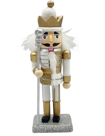 FIGURINE SPARGATORUL DE NUCI - Figurina Craciun - Spargatorul de Nuci CALLUM, Auriu, 15.5cm