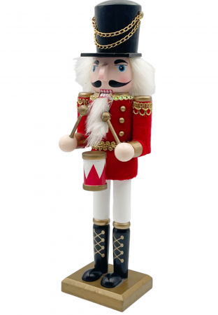 Figurina Craciun - Spargatorul de Nuci CAMERON, Rosu, 30cm [1]