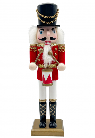 FIGURINE SPARGATORUL DE NUCI - Figurina Craciun - Spargatorul de Nuci CAMERON, Rosu, 30cm