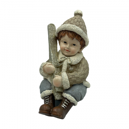 Figurina Baiat cu schiuri ZACK, 11cm [1]