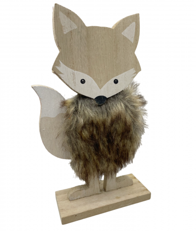 FIGURINE & PLUSURI - Vulpe decorativa FLUFFY, 11x21cm