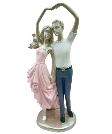 DECORATIUNI - Statuetă îndrăgostiți cu design modern