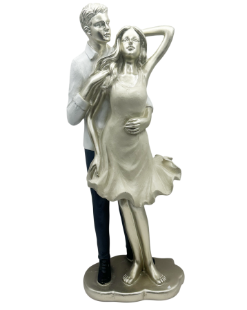 CASA & DECOR - Figurina Cuplu indragostiti TOGETHER, 33 cm