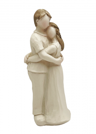 Figurine & Statuete - Figurina cuplu LOVERS, Bej, 9cm