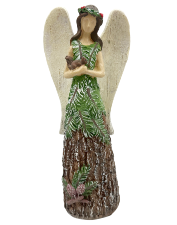 FIGURINE & PLUSURI - Figurină decorativa inger cu veveriță FOREST| Prăvălia cu Surprize| Prăvălia cu Surprize
