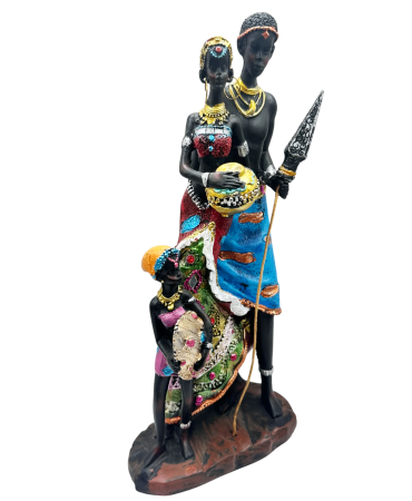Figurină familie africană – decor exotic traditional [1]