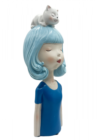Figurina Fata cu Pisica AMELIE, 23cm [1]