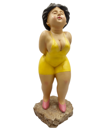 Figurina Femeie in costum de baie CHUBBY LADY, Galben [1]