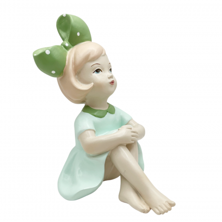 Figurina Fetita cu fundita AYLA, 11x14cm [1]