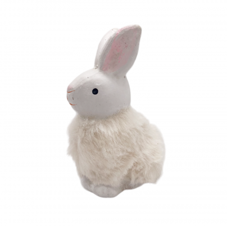 Iepure decorativ cu blanita FLUFFY, 9cm [1]