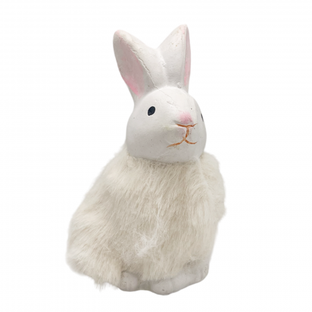 Figurine & Statuete - Iepure decorativ cu blanita FLUFFY, 9cm