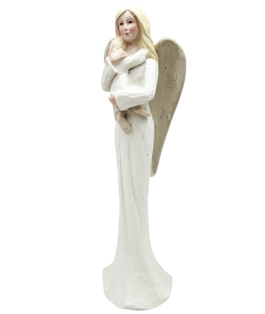 Figurină înger protector cu copil - simbol iubire și protecție [1]