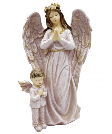 Figurine & Statuete - Inger decorativ GODMOTHER cu baiat, 10x20cm