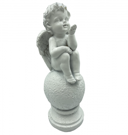 Figurine & Statuete - Inger decorativ ANGELO, Alb, 22cm