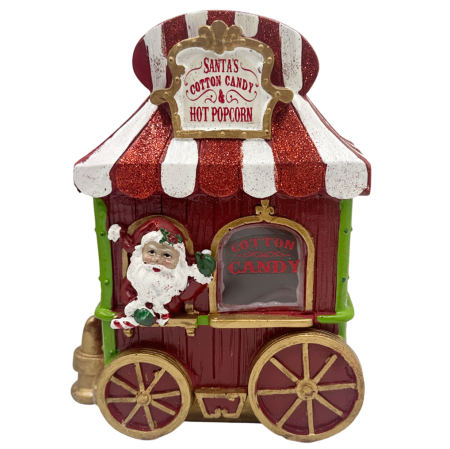 Figurină Stand Festiv Moș Crăciun COTTON CANDY [1]