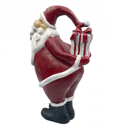 Figurina Mos Craciun cu cadou PLUMPY, 15x33cm [1]