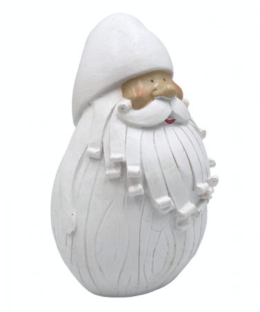 Figurina Mos Craciun FUNNY, Alb, 12cm [1]