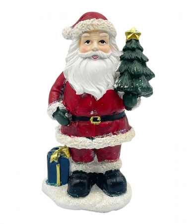 FIGURINE & PLUSURI - Figurina Mos Craciun FUNNY, Rosu, 15cm