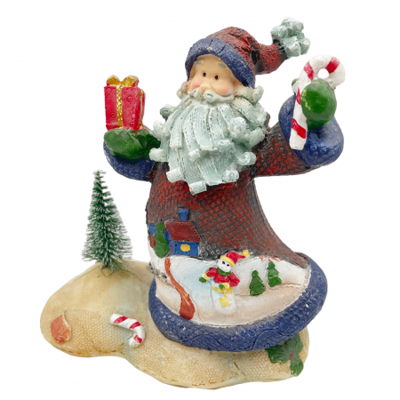 FIGURINE & PLUSURI - Figurina Mos Craciun FUNNY SANTA, 17cm