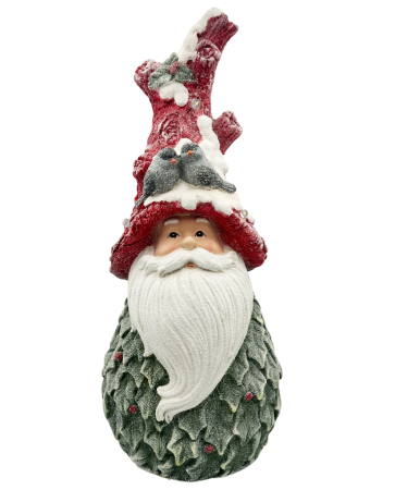 DECORATIUNI LUMINOASE - Figurină Moș Crăciun pe brad SEASON – cu LED-uri, 47cm