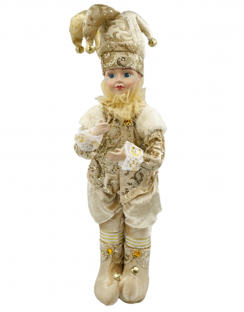 Figurina muzicala animata - Arlechin POPSY, Auriu, 47cm [1]