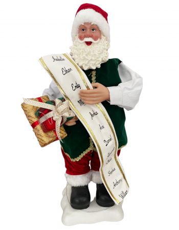 DECORATIUNI MUZICALE - Figurina animata & muzicala Mos Craciun MAGIC, 60cm