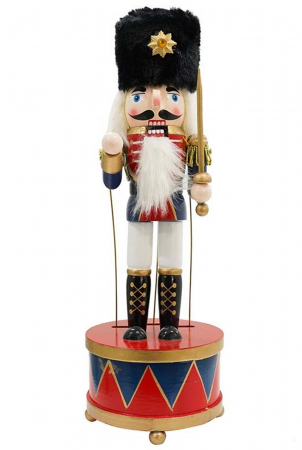 DECORATIUNI MUZICALE - Figurina muzicala Craciun - Spargatorul de Nuci SPENCER, 30cm