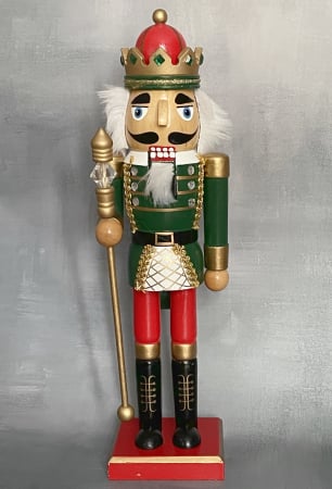 Figurina Craciun - Spargatorul de Nuci BING, Rosu/ Verde, 36cm [2]