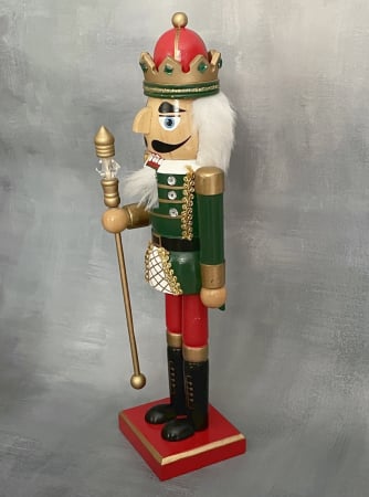 Figurina Craciun - Spargatorul de Nuci BING, Rosu/ Verde, 36cm [1]
