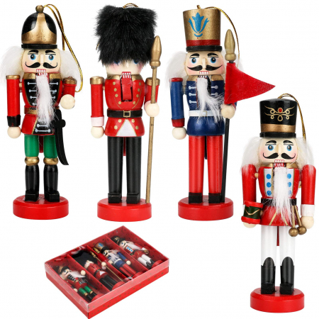 FIGURINE SPARGATORUL DE NUCI - Set 4 Figurine Craciun - Spargatorul de Nuci MERRY, 12cm