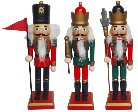 FIGURINE SPARGATORUL DE NUCI - Set 3 Figurine Craciun - Spargatorul de Nuci JOY, 25cm