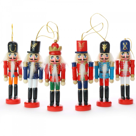 FIGURINE SPARGATORUL DE NUCI - Set 6 Figurine Craciun - Spargatorul de Nuci MERRY, 12cm