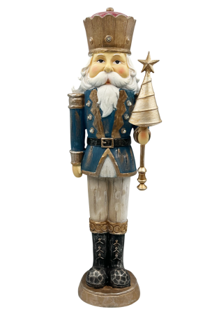 FIGURINE SPARGATORUL DE NUCI - Figurina Spărgătorul de Nuci ROYAL albastru – Figurină Decor Crăciun