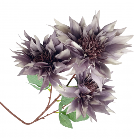 DE TOAMNA - Fir Crizantema artificiala GRACE, Mov, 75cm