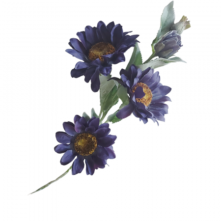 Floarea soarelui artificiala Sunny 62cm, Albastru [0]