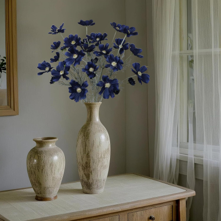 Flori artificiale COSMOS, Navy, 60cm [2]