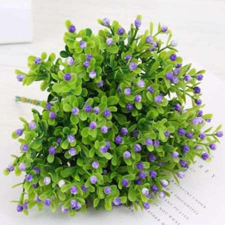 Flori Artificiale - Planta artificiala cu bobite THERESA, Mov, 20cm