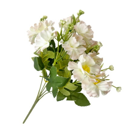 Flori artificiale LOUISE, Alb rose, 25cm [1]