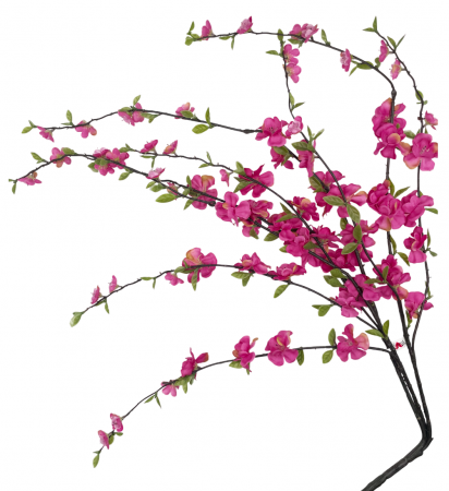 Flori Artificiale - Crenguta cu flori artificiale BLOSSOM, Fucsia, 50cm