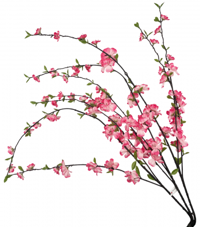 Flori Artificiale - Crenguta cu flori artificiale BLOSSOM, Roz, 50cm