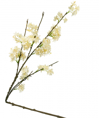 Ramura cu flori artificiale CHERRYL, Crem, 100cm [2]